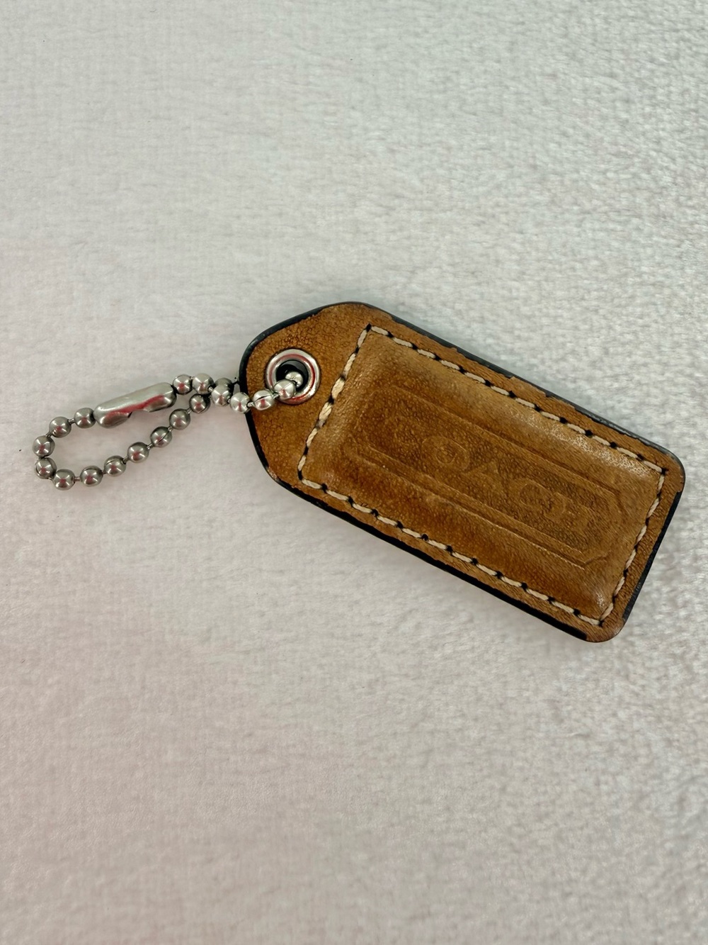 Coach Saddle Brown Bag Tag
